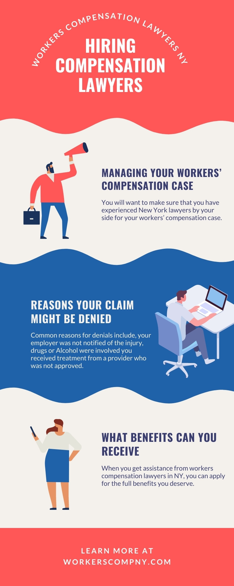 hiring compensation lawyer infographic