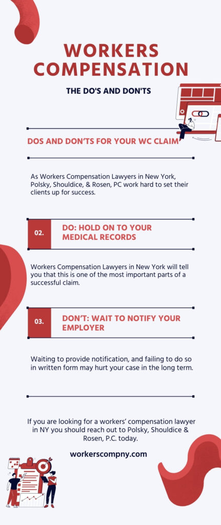 Workers' Compensation Do's and Don'ts Infographic