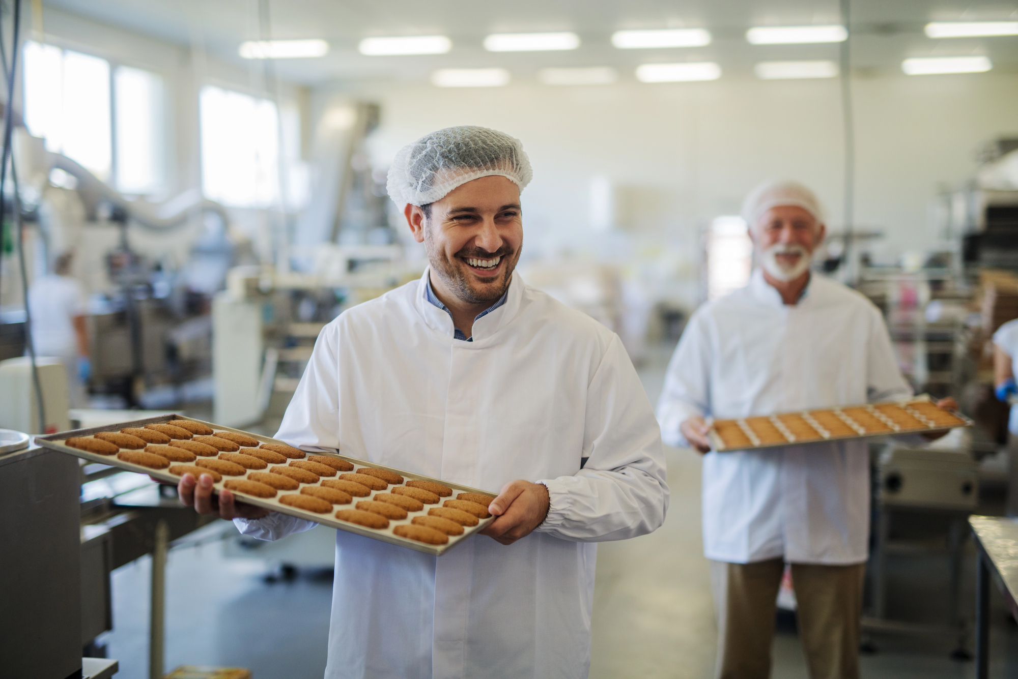 food service workers in the kitchen