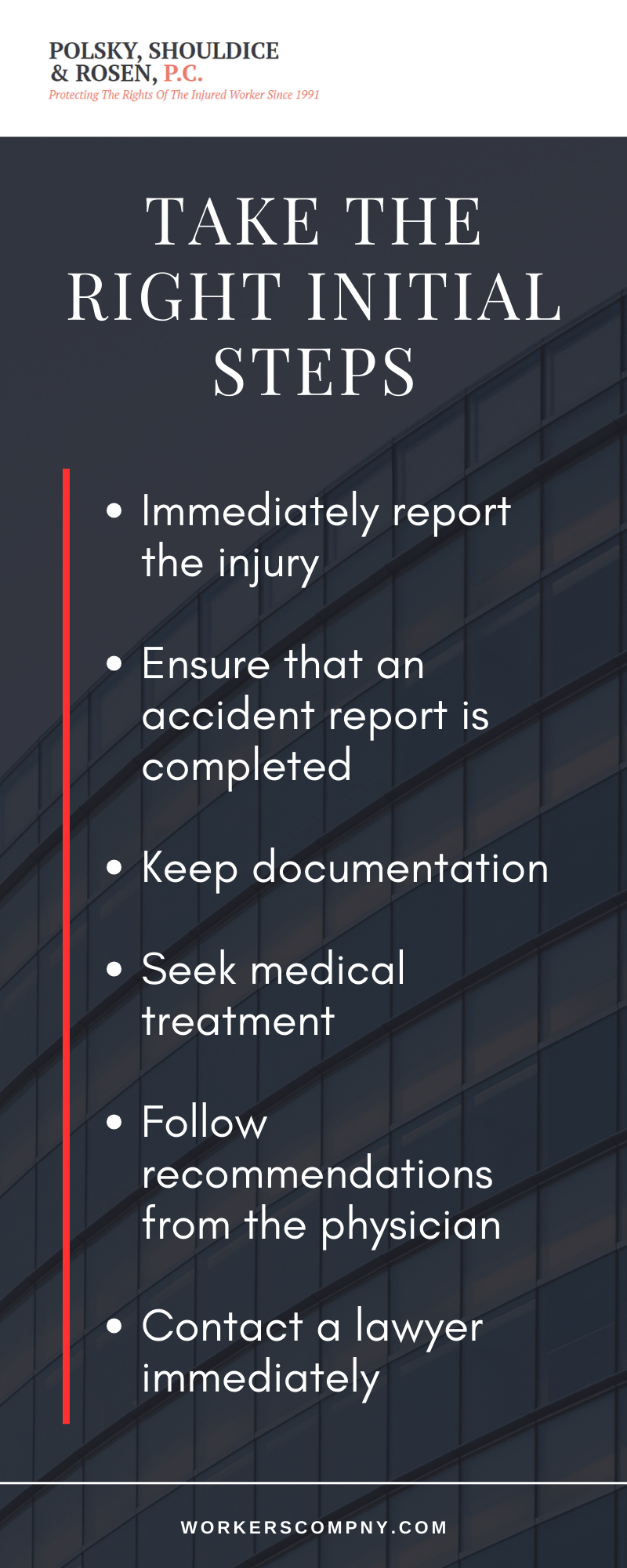 Take The Right Initial Steps Infographic