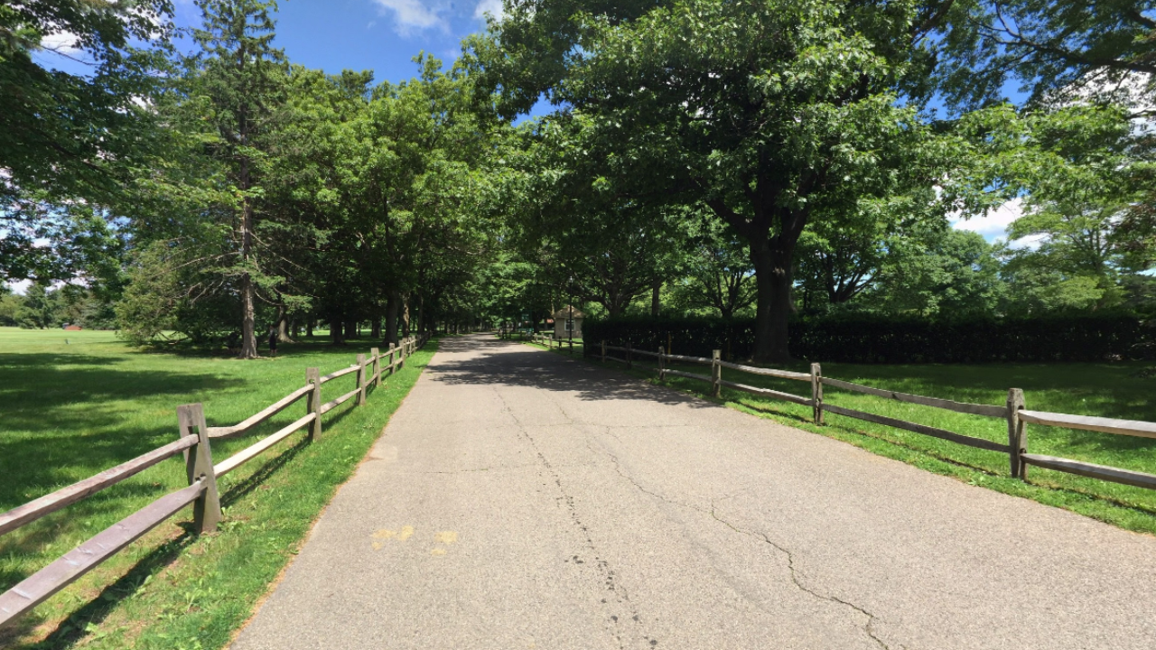 Road at Eisenhower Park Rockville Centre NY