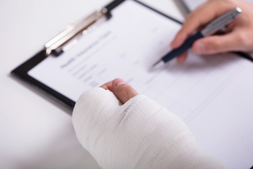 injury lawyer explaining legal term